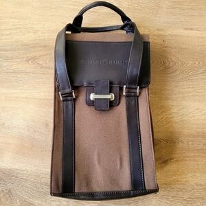 Cutter & Buck American Classic Genuine leather Wine Valet Brown 2 Bottles